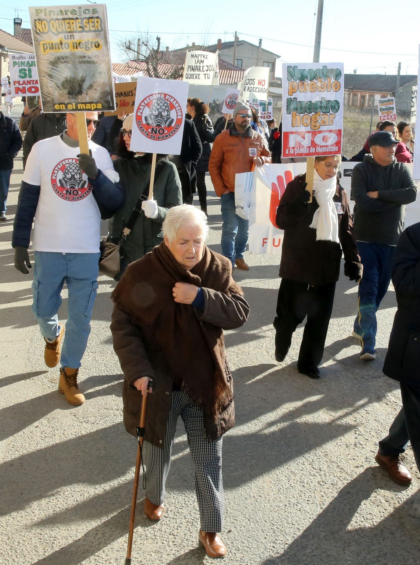 La manifestación de Pinarejos, en imágenes