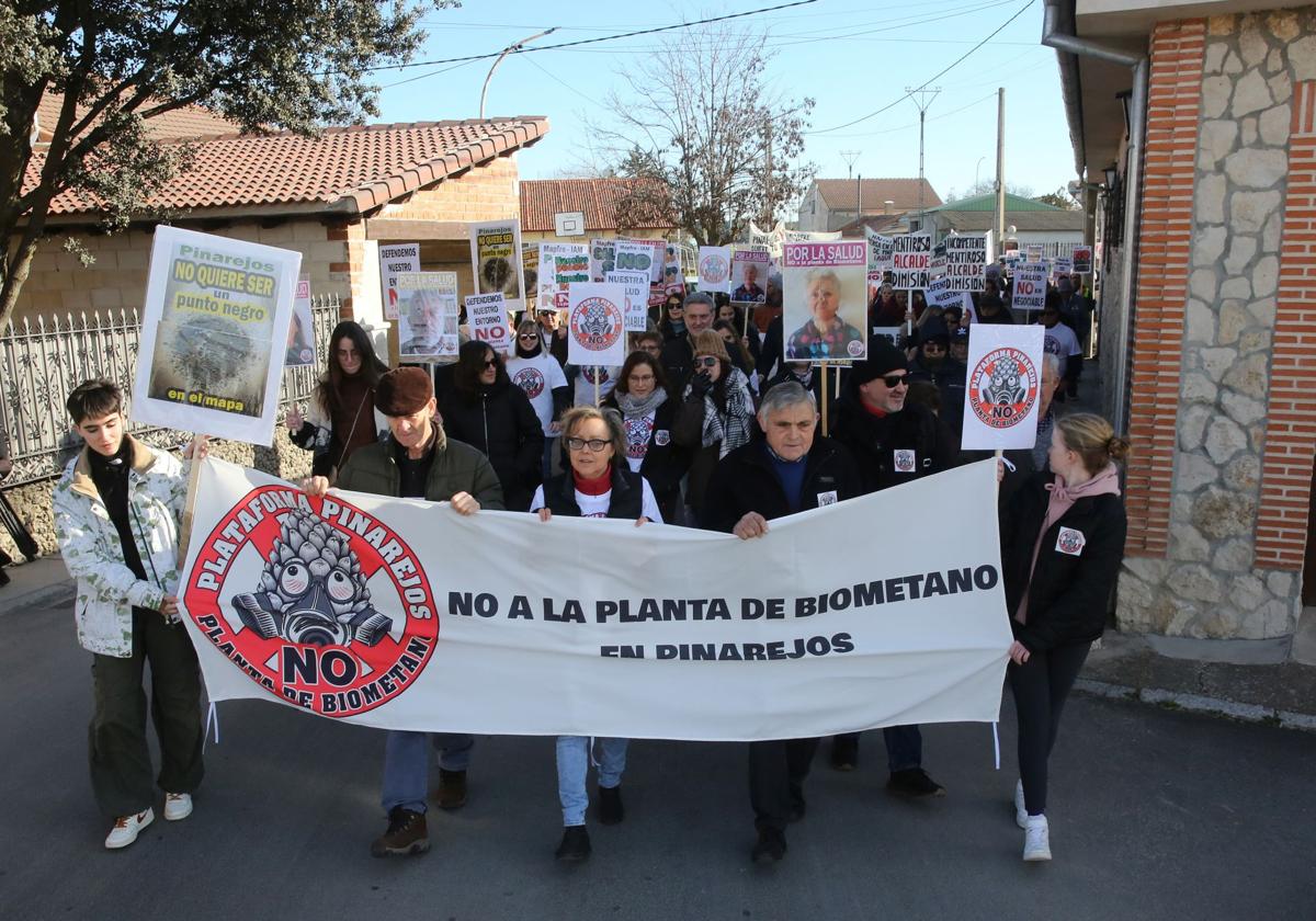 La manifestación de Pinarejos, en imágenes