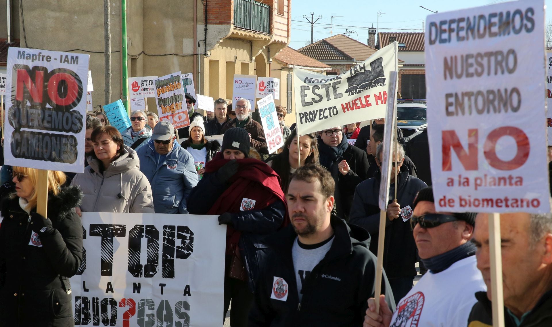 La manifestación de Pinarejos, en imágenes