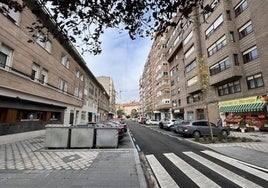 Calle Padilla, que permanecerá cortada hasta este miércoles.