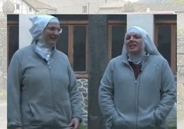 Dos de las monjas cismáticas de Belorado en uno de los clips del vídeo.