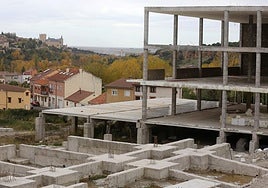 Estado actual de las obras del futuro instituto de San Lorenzo.