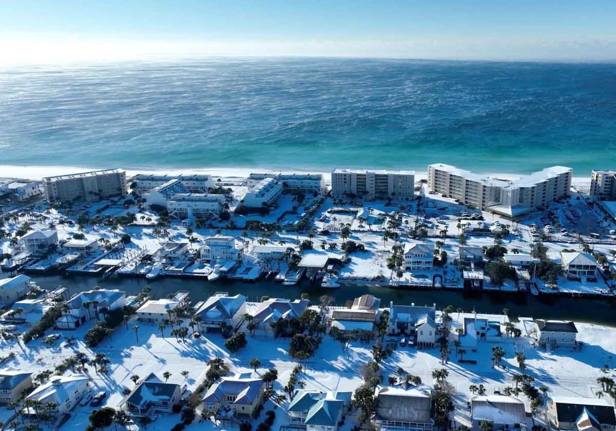 La tormenta de nieve de Florida, en imágenes