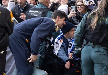 Excelente ambiente entre aficiones en la llegada del Real Madrid a Valladolid