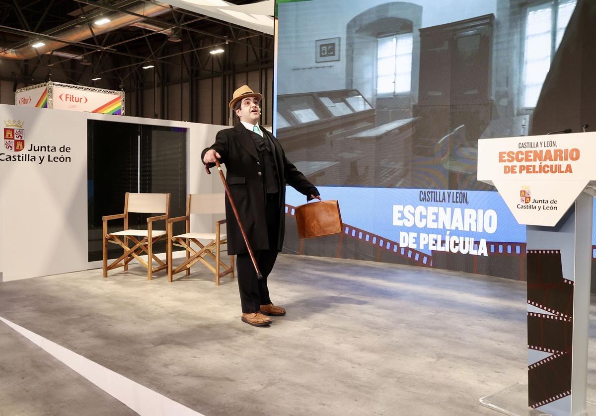 Un momento de la presentación cultural en torno a la figura de Antonio Machado en Fitur.