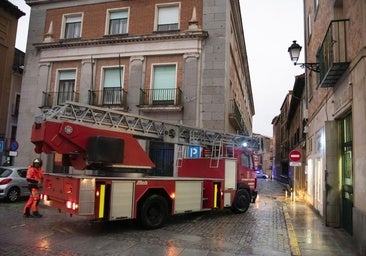 'Herminia' deja en Segovia vientos huracanados y un reguero de incidentes leves