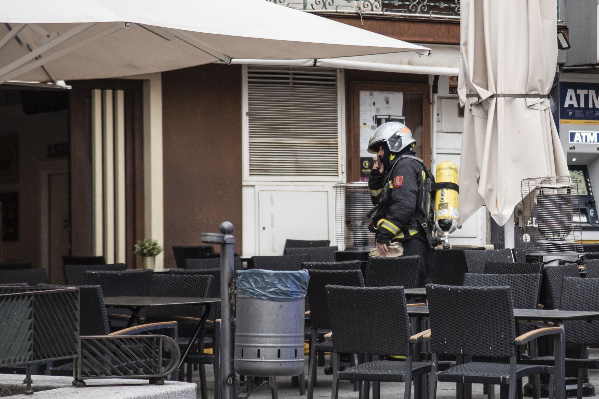 Fotos del incendio en un restaurante del centro de Segovia