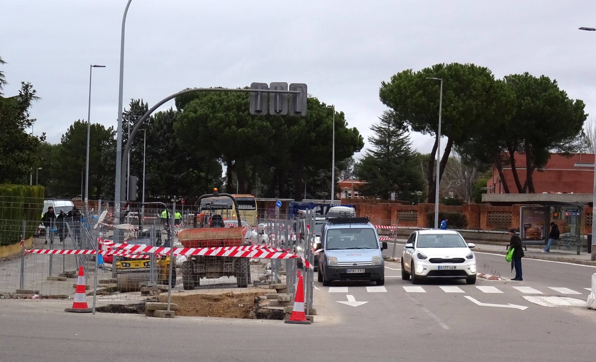 Las imágenes de las obras de la red de calor en Parquesol