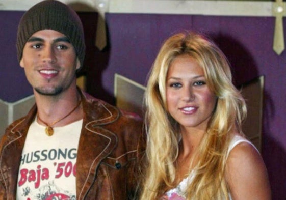 Anna Kournikova con Enrique Iglesias en una imagen de archivo.