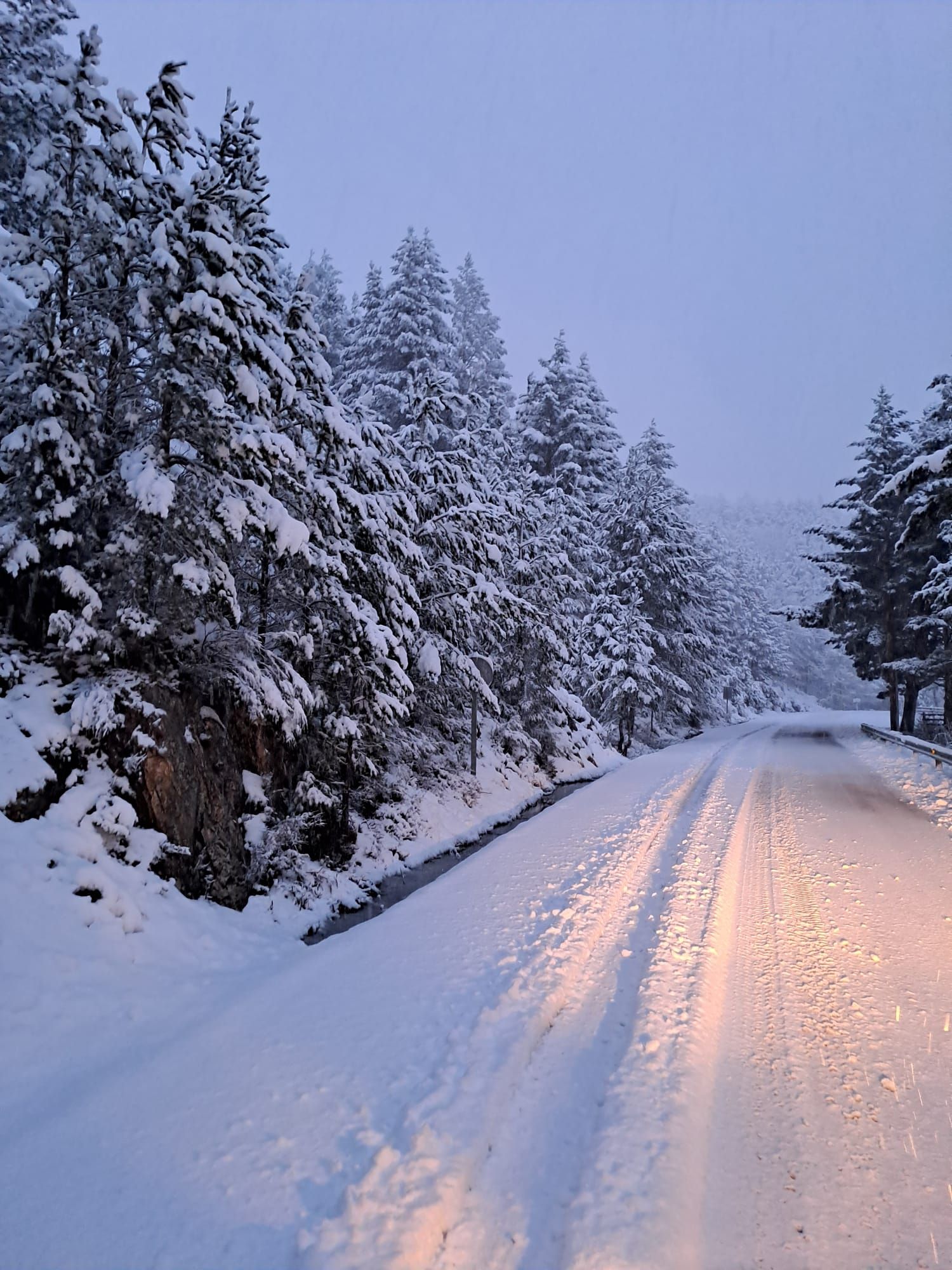 Llega el frente frío con nieve al norte de Palencia