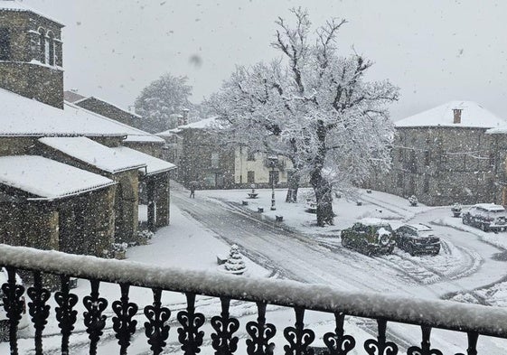 Llega el frente frío con nieve al norte de Palencia