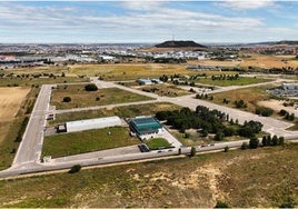 Vista aérea del Polígono de Los Alamares en Laguna de Duero.