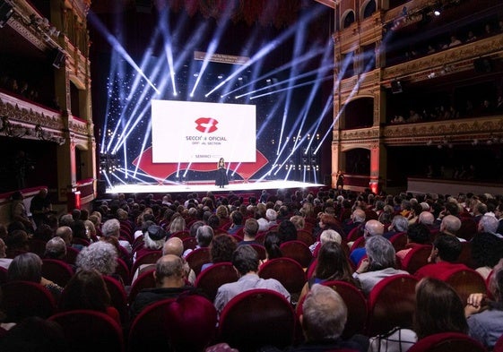 Gala de inauguración de la pasada Seminci en el Teatro Calderón.