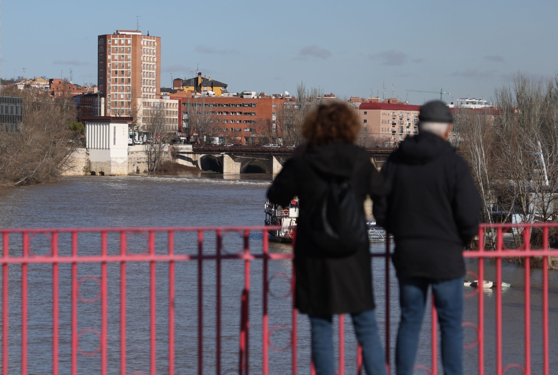 El estado del río Pisuerga, en imágenes