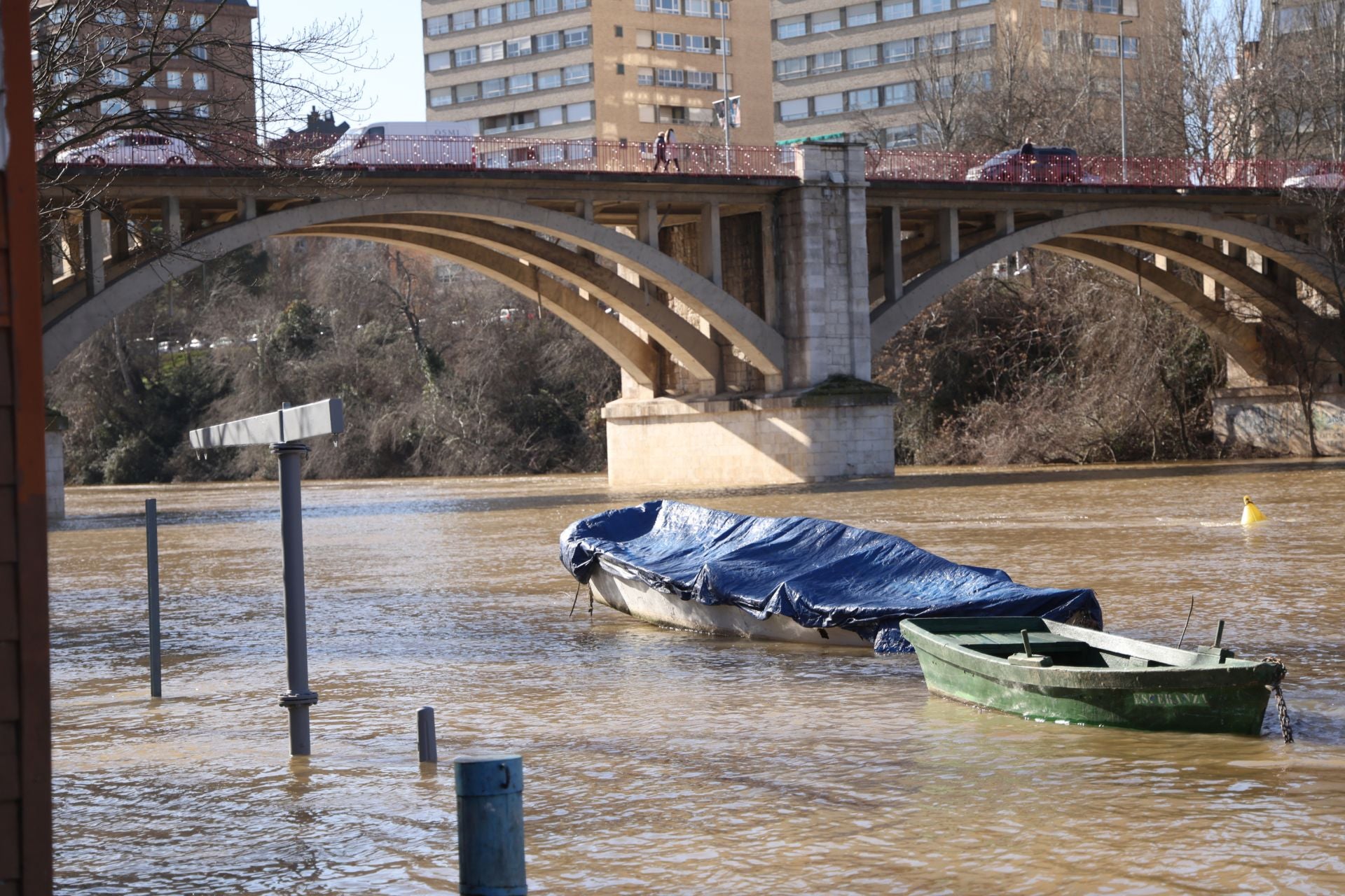 El estado del río Pisuerga, en imágenes