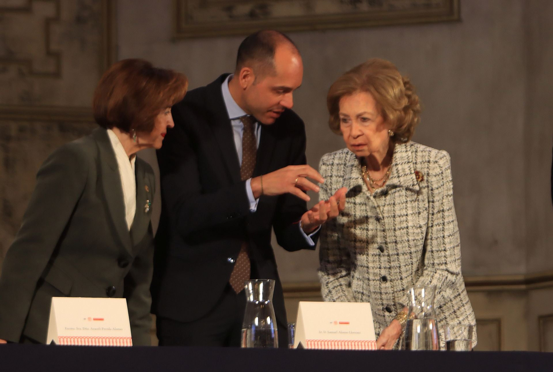 Fotos de la visita de la reina Sofía a La Granja de San Ildefonso