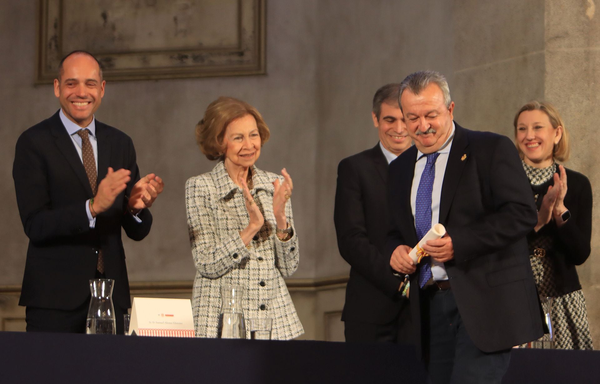 Fotos de la visita de la reina Sofía a La Granja de San Ildefonso