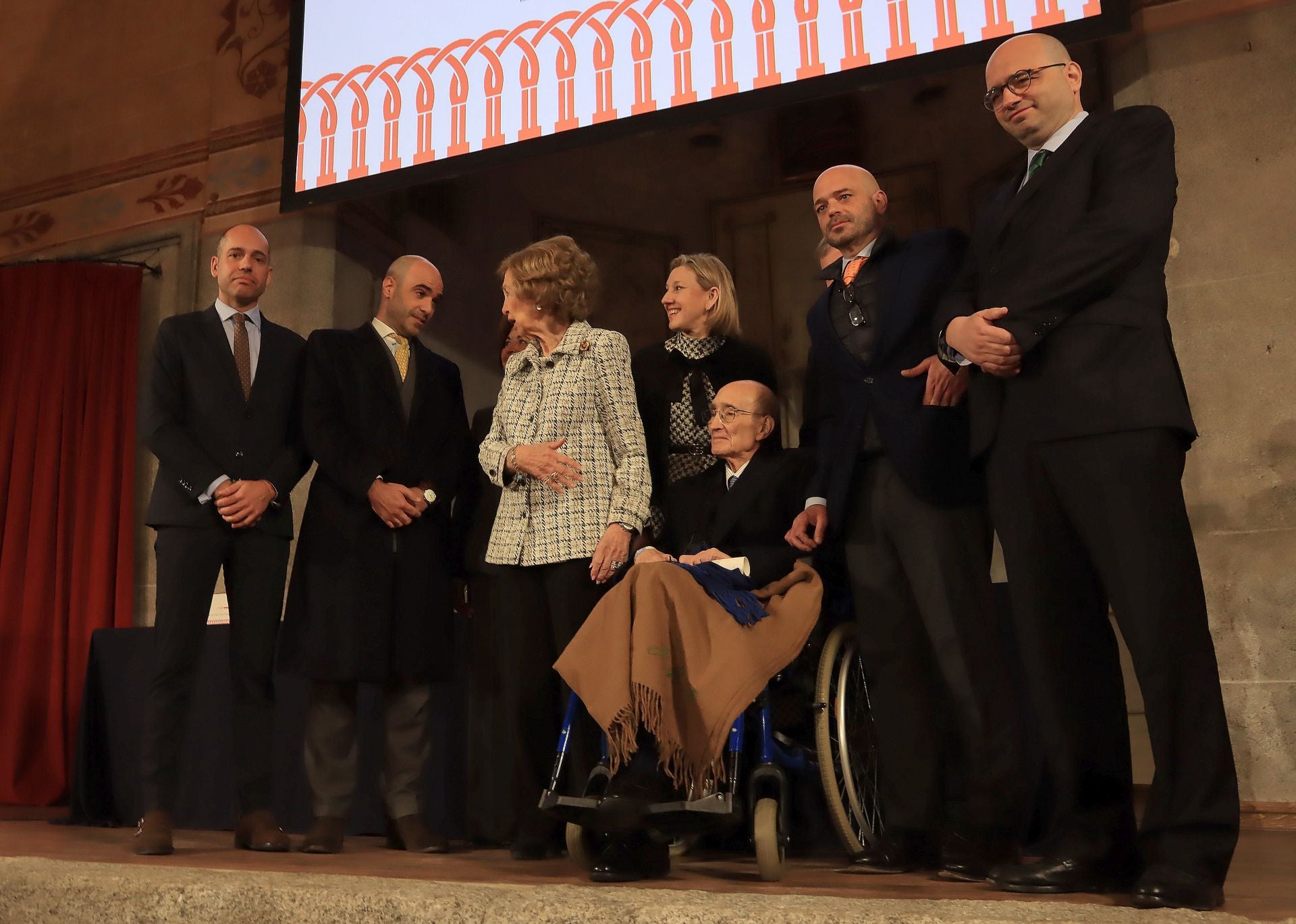 Fotos de la visita de la reina Sofía a La Granja de San Ildefonso