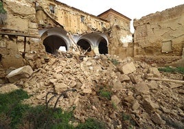 Las imágenes del derrumbe del convento de Cuenca de Campos