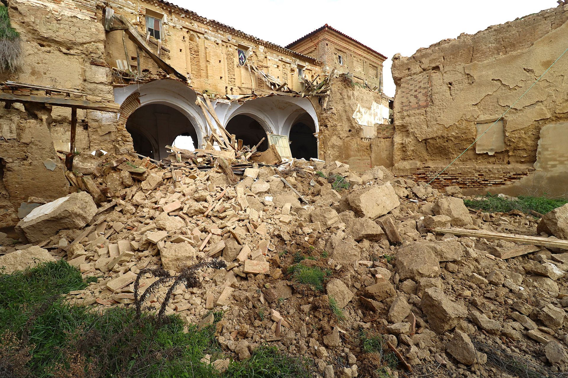 Las imágenes del derrumbe del convento de Cuenca de Campos