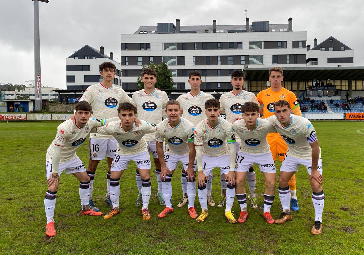 Once titular del Real Valladolid Promesas en Luanco.