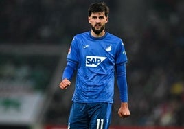 Florian Grillitsch, durante un partido de esta temporada con el Hoffenheim.