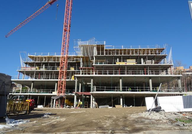 Residencial Las Candelas, en construcción, en la calle Felipe Ruiz Martín.