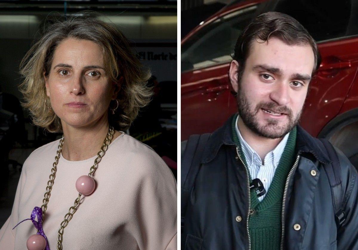 Los periodistas de El Norte de Castilla Sonia Quintana e Ignacio Repilado, galardonados en los Premios de Periodismo de la Cámara de Valladolid.