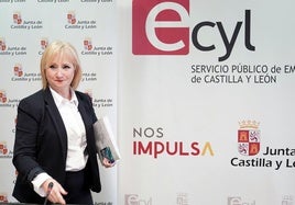 La consejera de Industria, Comercio y Empleo, Leticia García, este martes en Valladolid.