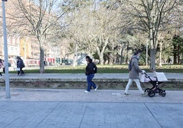 Parque del Salón, después de la retirada de las letras, este miércoles.