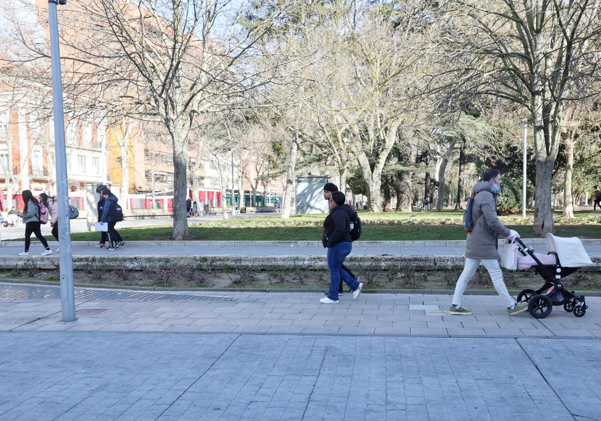 Parque del Salón, después de la retirada de las letras, este miércoles.