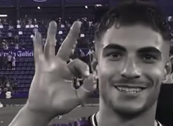 Lucas Rosa, en su vídeo de despedida.