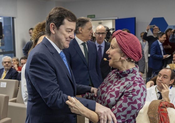 El presidente de la Junta de Castilla y León, Alfonso Fernández Mañueco, participa en el acto de presentación de la nueva tecnología HIFU en la Sanidad de Castilla y León.