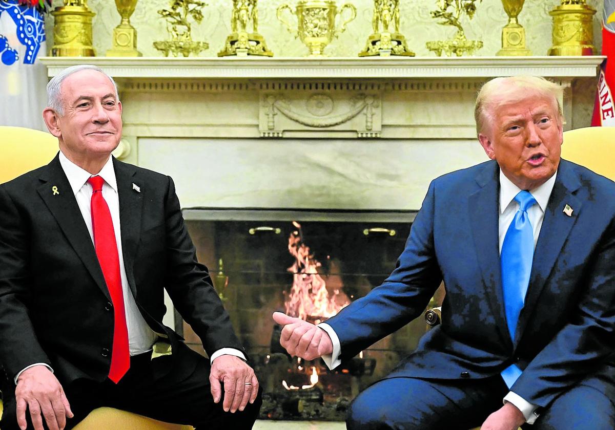 Donald Trump y Benjamín Netanyahu, en la Casa Blanca.