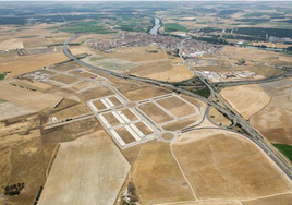 Vista aérea del Parque Logístico Industrial de Tordesillas.