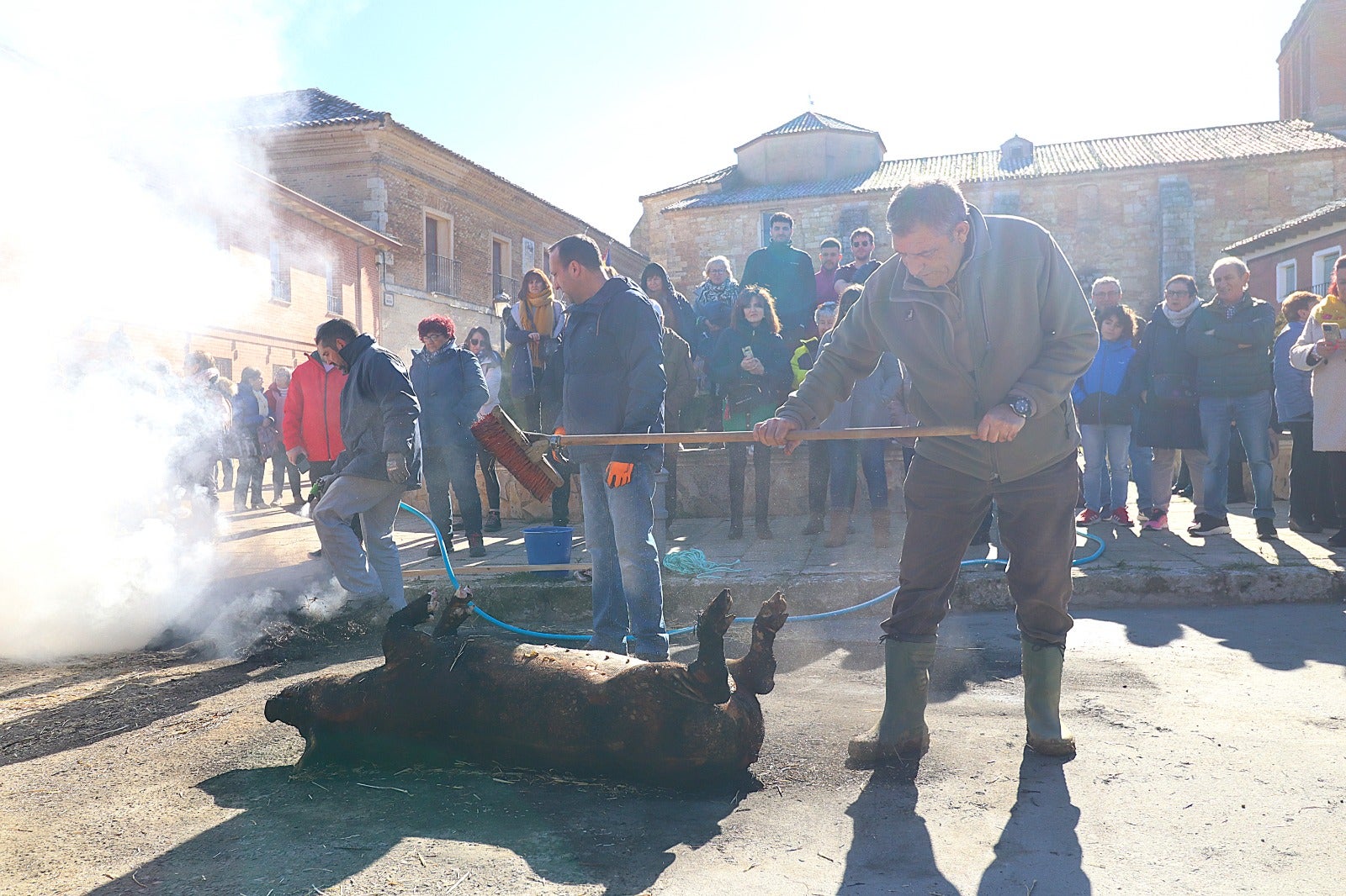 Palazuelo de Vedija celebra la fiesta de la matanza