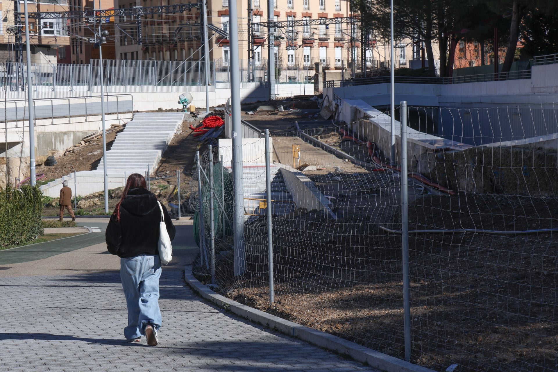 Trabajos en las calles aledañas al túnel de Labradores