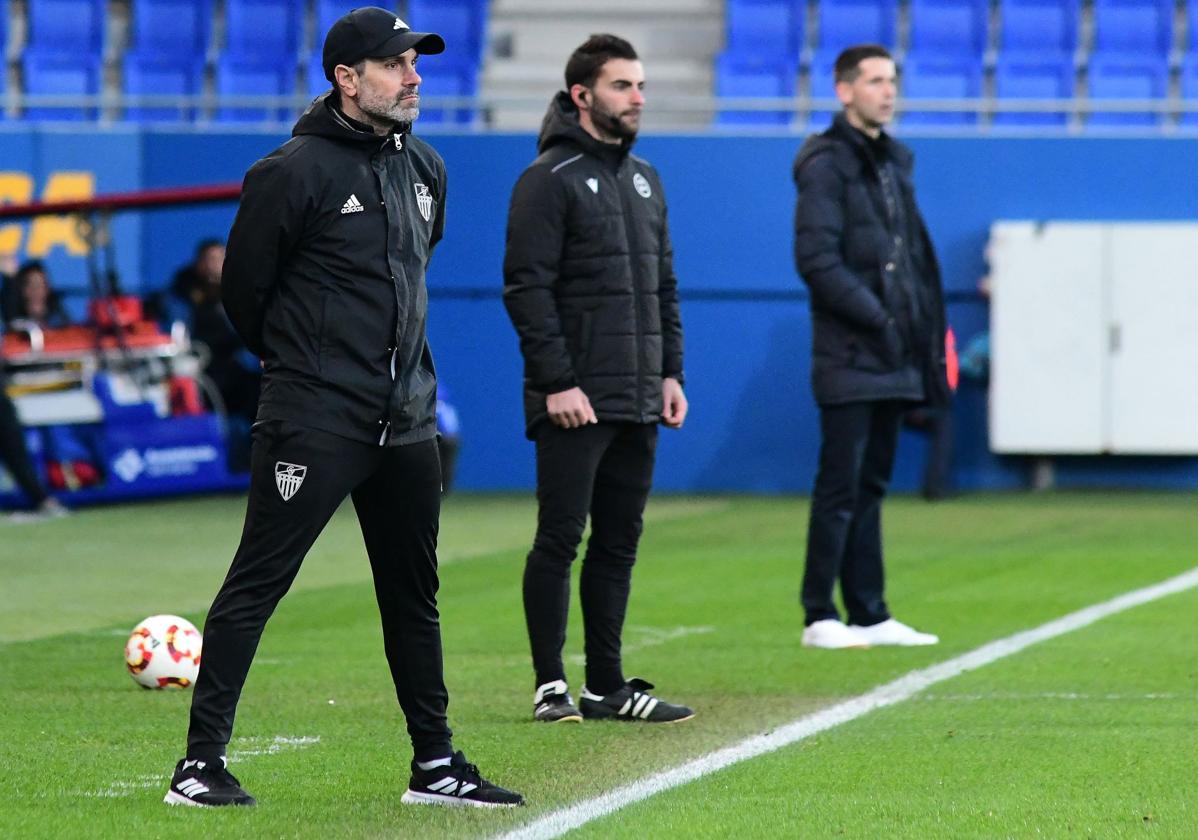 Ramsés, durante el partido ante el Barcelona B.