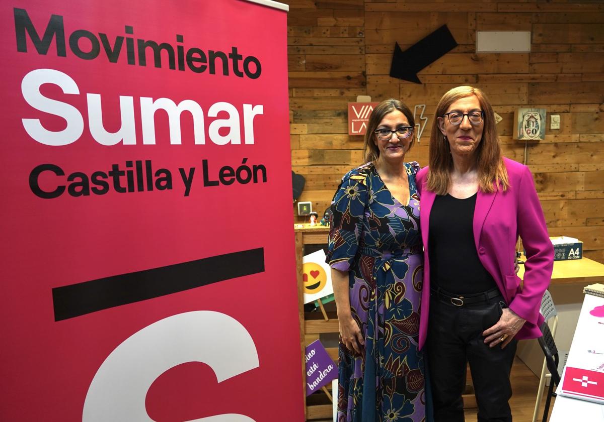 Charo Fernández y Marina Echebarría, este domingo en Valladolid.