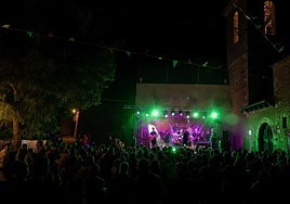 Un concierto en la pasada edición del Boinafest en la plaza de Arenillas.