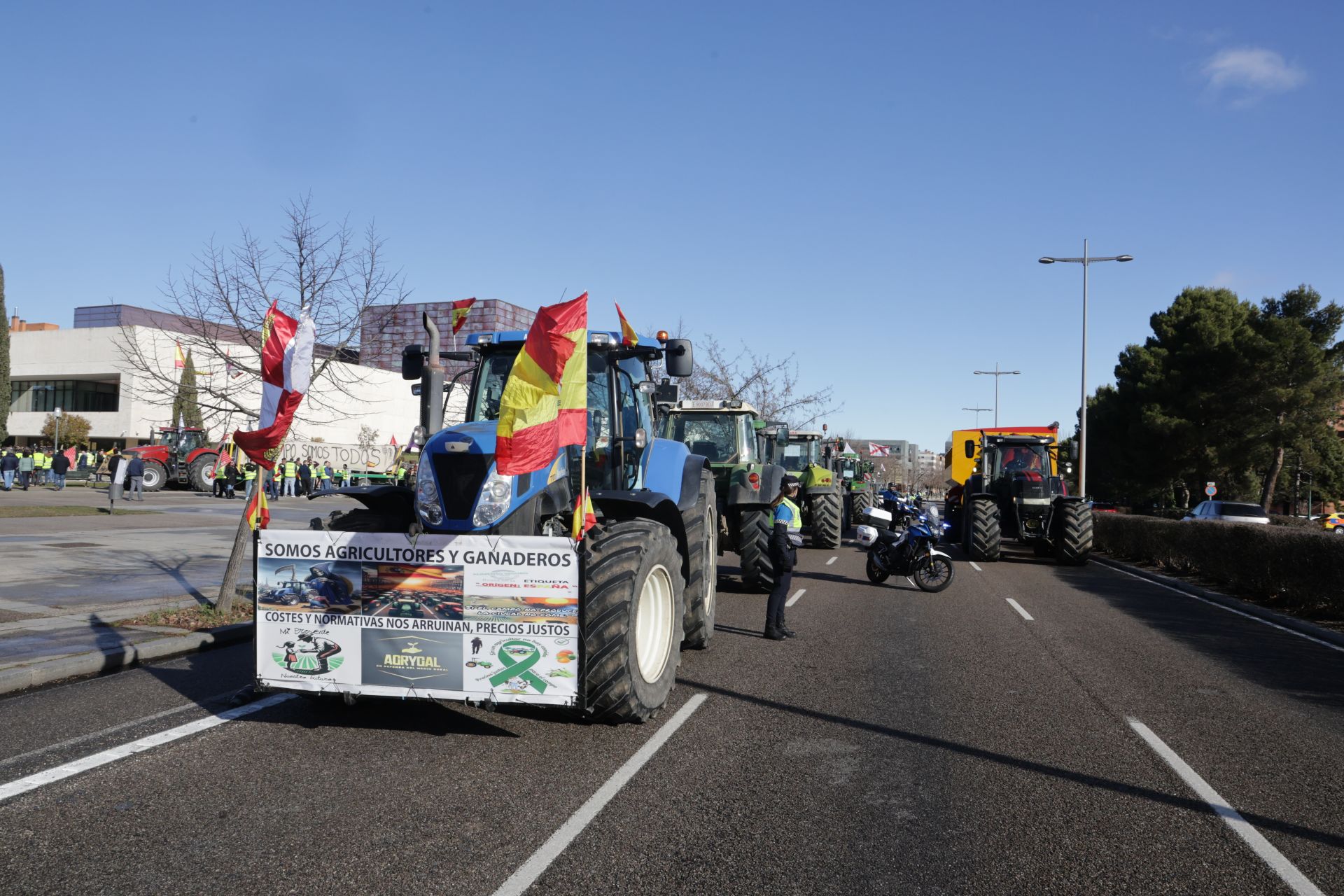 Agricultores y ganaderos protestan en Valladolid por el acuerdo con Mercosur