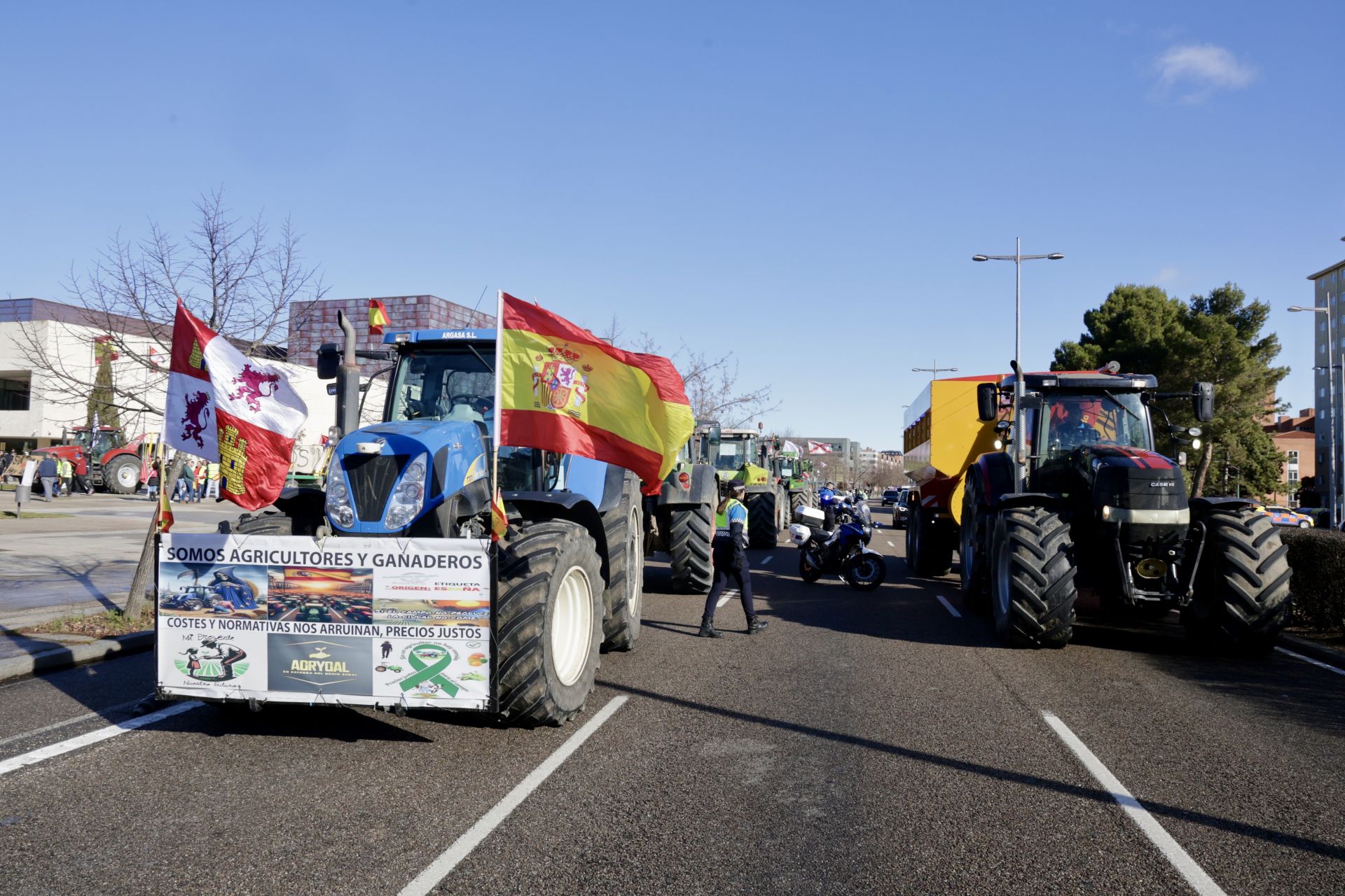 Agricultores y ganaderos protestan en Valladolid por el acuerdo con Mercosur