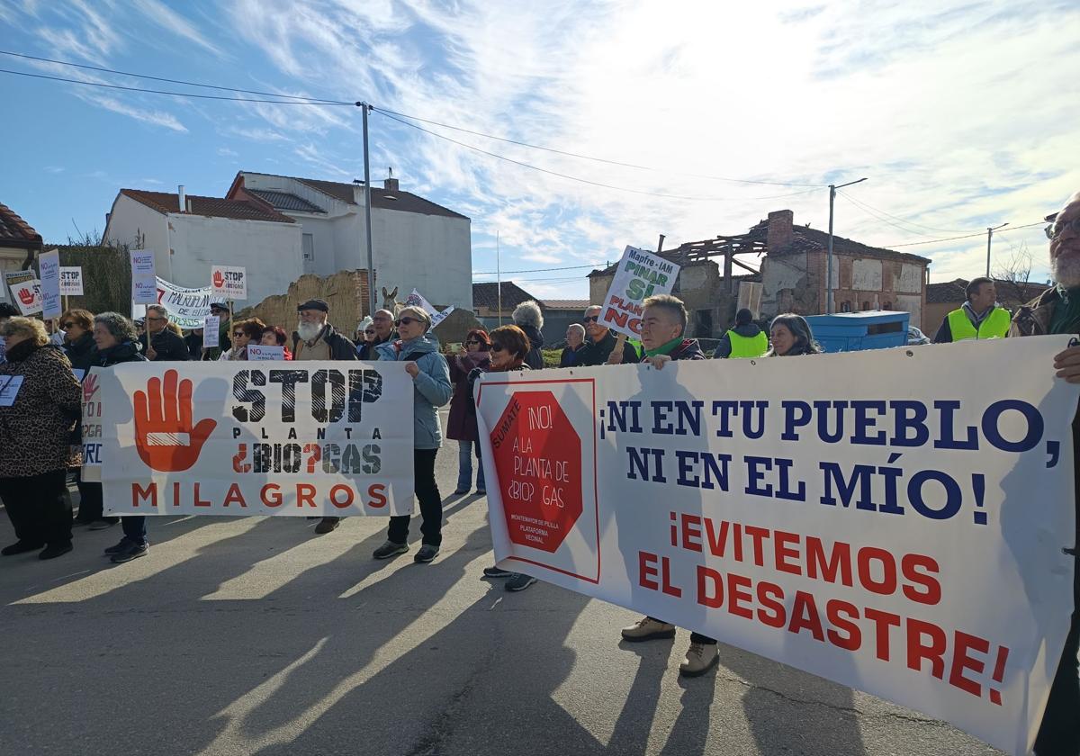 Manifestación del 19 de enero en Pinarejos.