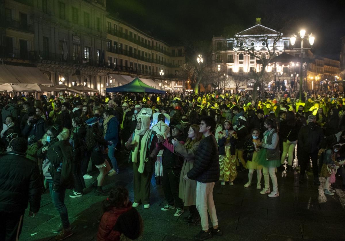 Verbena durante una edición pasada de los carnavales en Segovia.