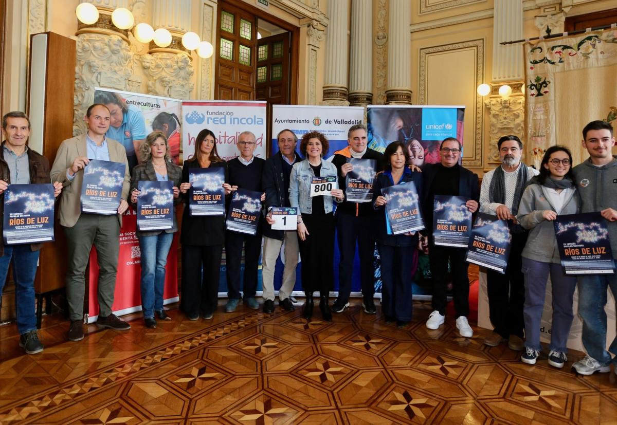 Presentación de la Carrera Ríos de Luz, en el Ayuntamiento de Valladolid.