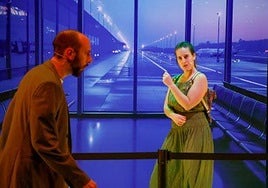 Escena del montaje de Rayuela.