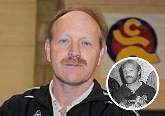 Enrique Pascual, en una imagen reciente. En detalle, en el año 88 como técnico.