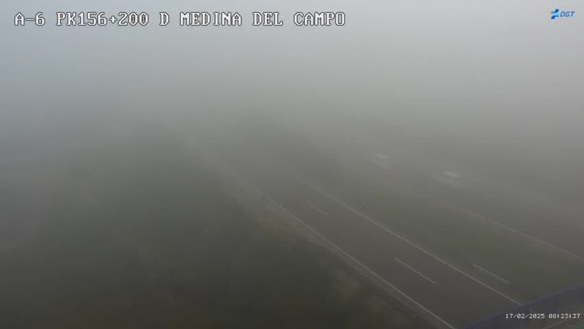 La niebla dificulta el tráfico en carreteras de varias provincias, entre ellas Valladolid