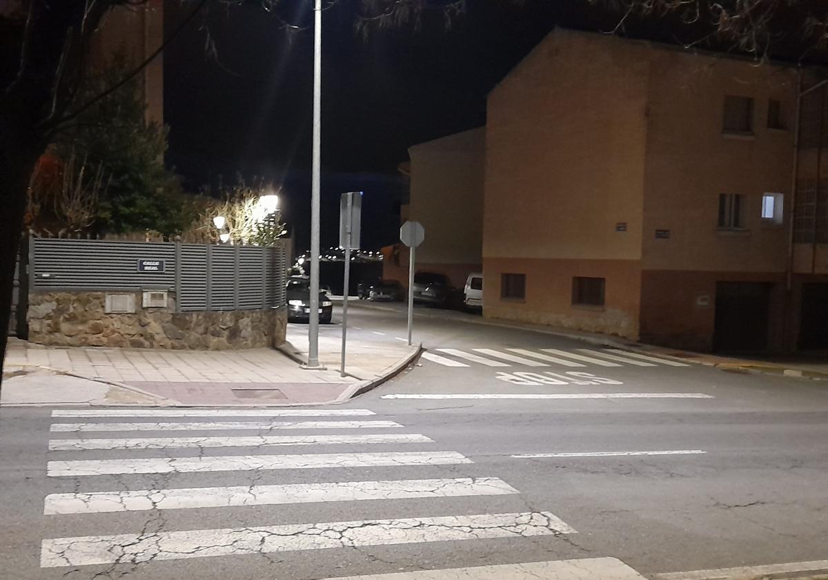 Palazuelos de Eresma mejora la iluminación de varios pasos de peatones
