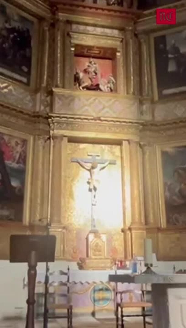 El haz de luz en el Cristo de Mota del Marqués